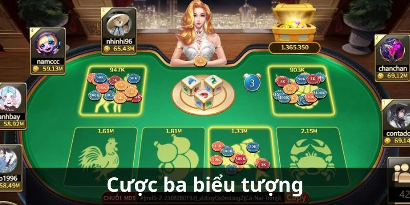 Chơi cược 3 biểu tượng trong game